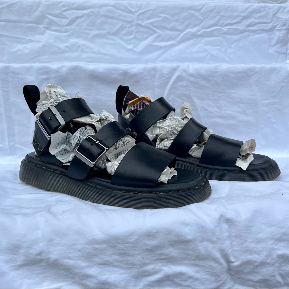 Used Gryphon Brando Leather Gladiator Sandals / Dr. Marten
